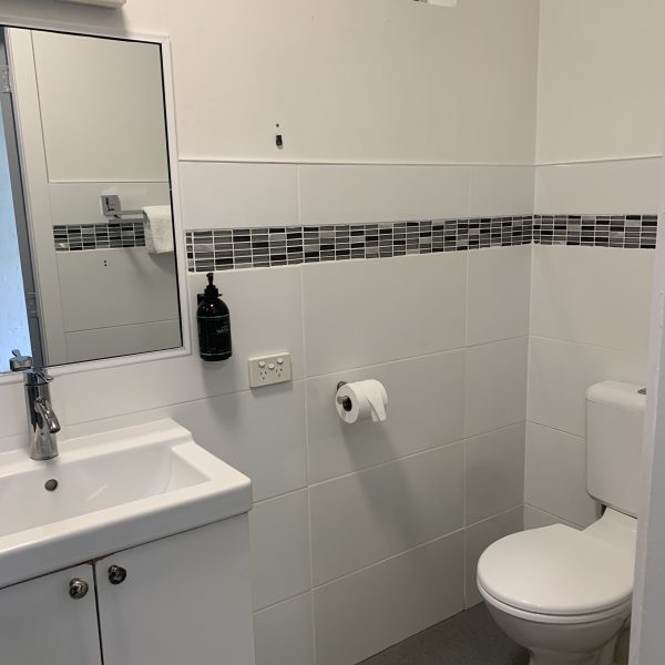 bathroom with toilet and sink